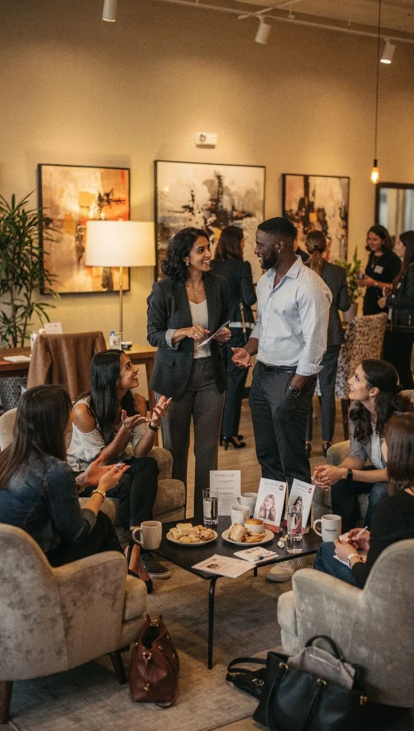 Uczestnicy kursu w akademii urody podczas praktycznych ćwiczeń pielęgnacyjnych na modelach.